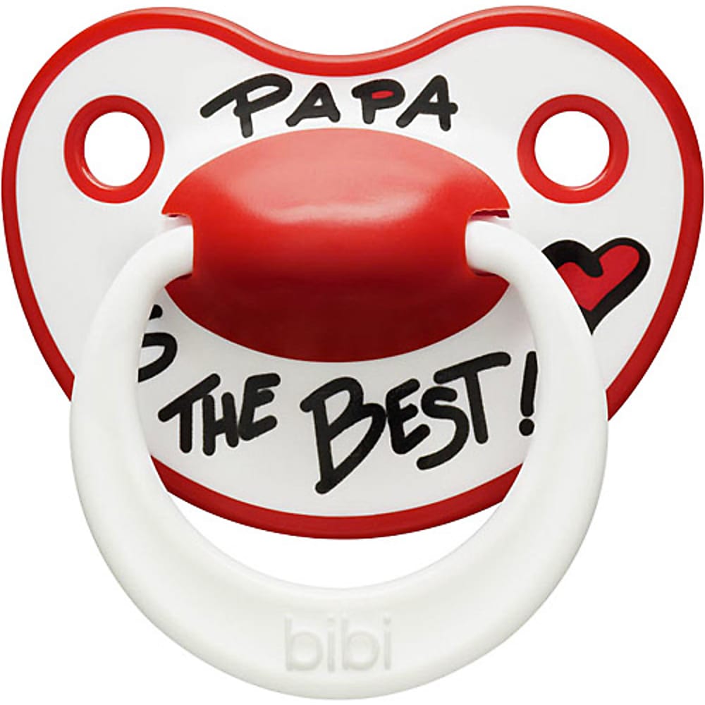 bibi Excellence · Nuggi mit Ring ab 16 Monaten · I love Papa • Migros ...