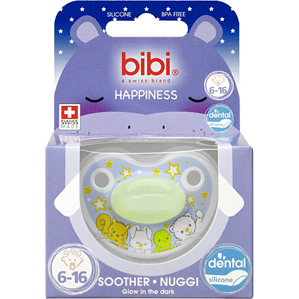 bibi Happiness · Nuggi · 6-16 Monaten - Glow in the Dark • Migros Online
