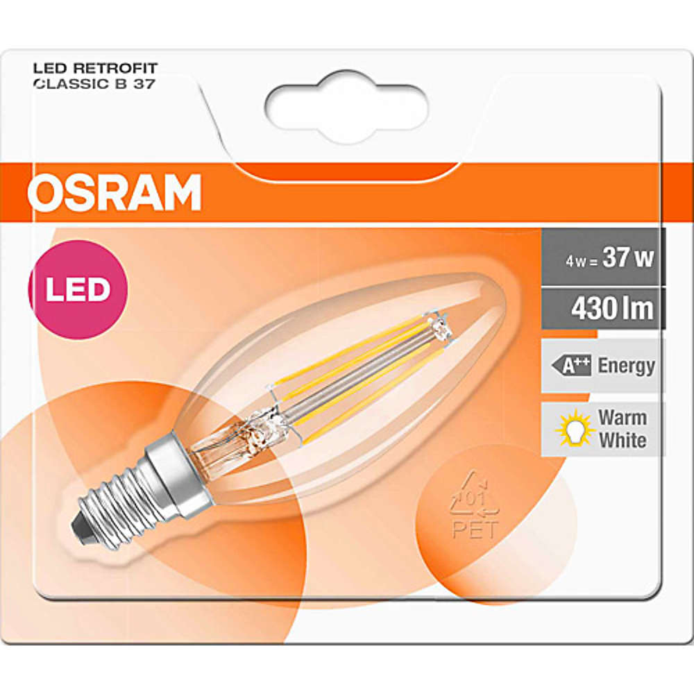 Osram LED · Lampe Led · LED 37 827 E14 FIL • Migros