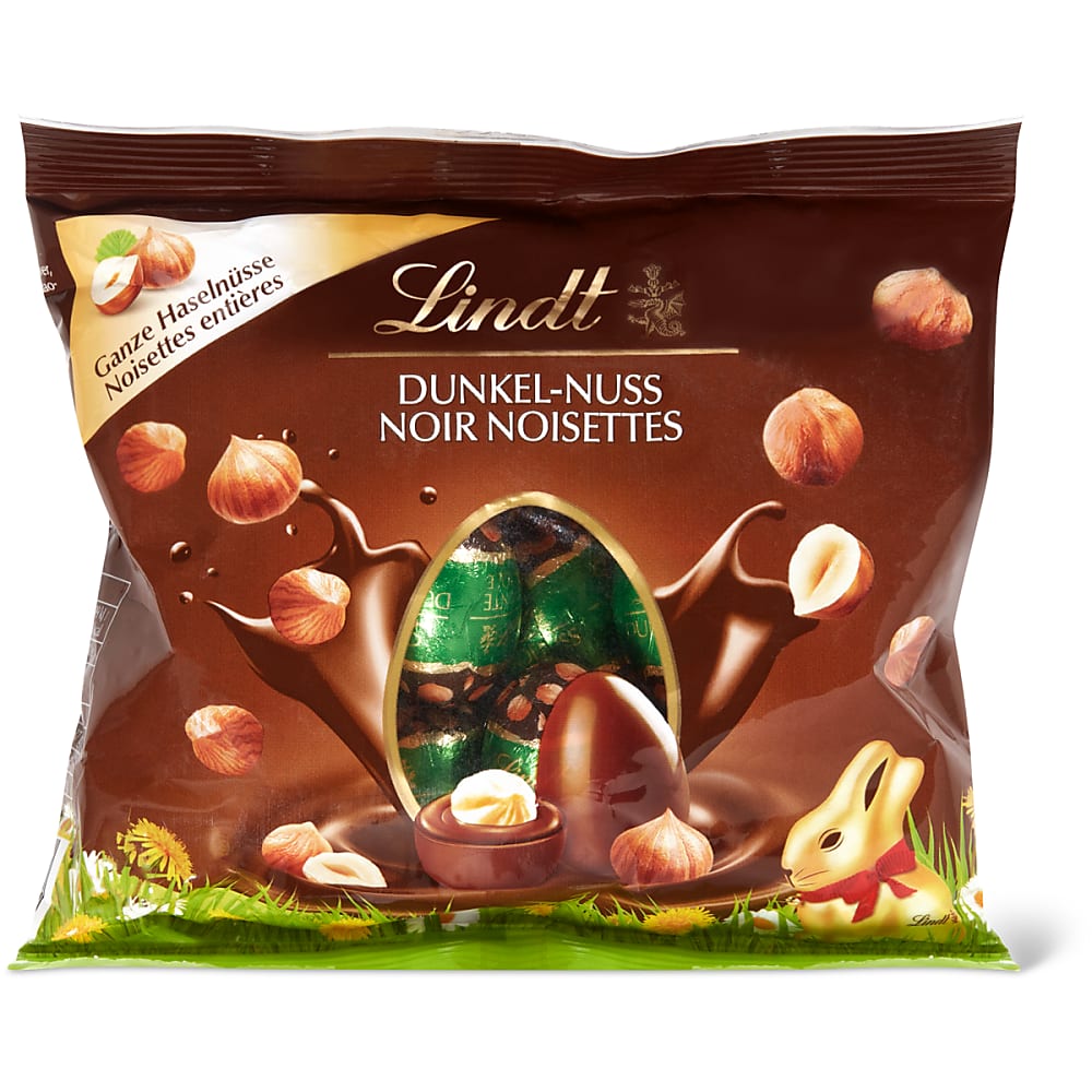 Kaufen Lindt · Dunkle Schokoladeneier · mit ganzen Haselnuss • Migros ...