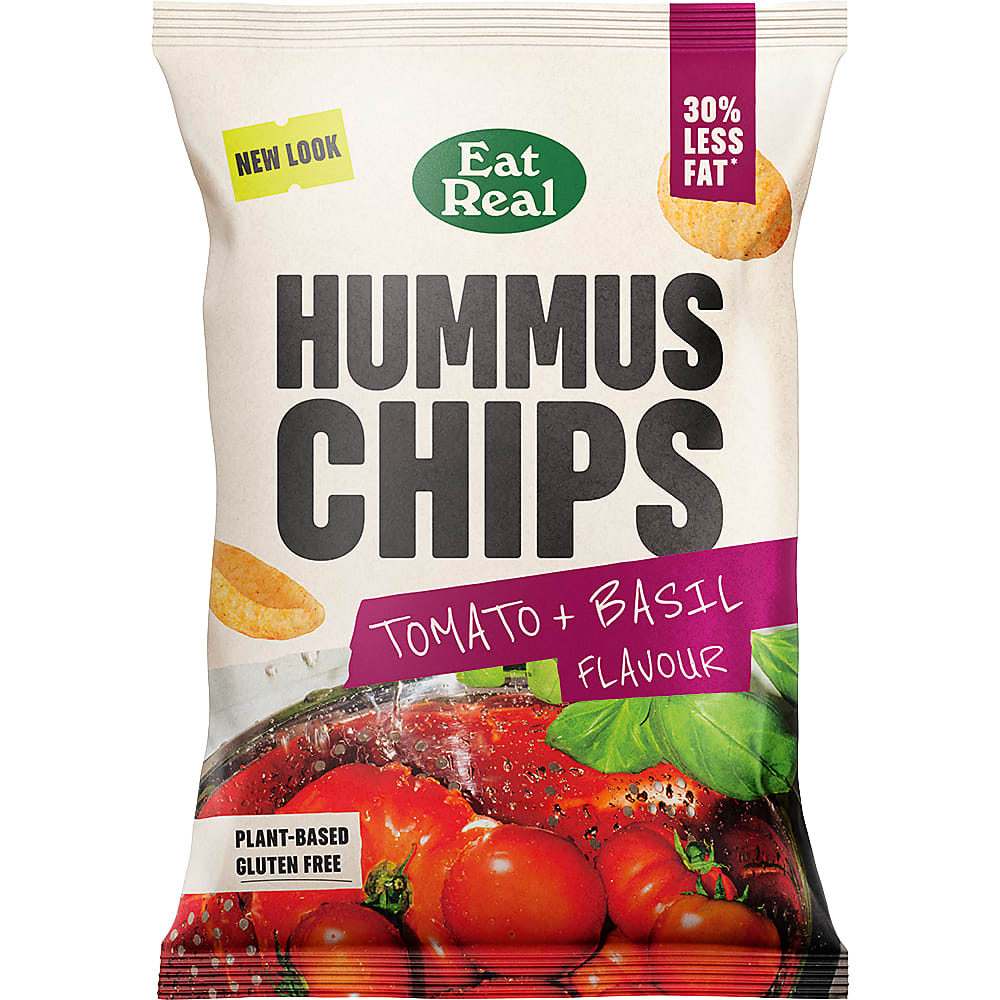 Kaufen Eat Real · Hummus Chips · Tomaten & Basilikum • Migros