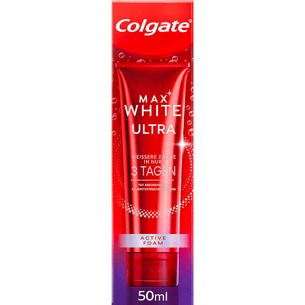 Buy Colgate Max White Ultra Active Foam · Toothpaste · Whiter Teeth In 3 Days • Migros 6106