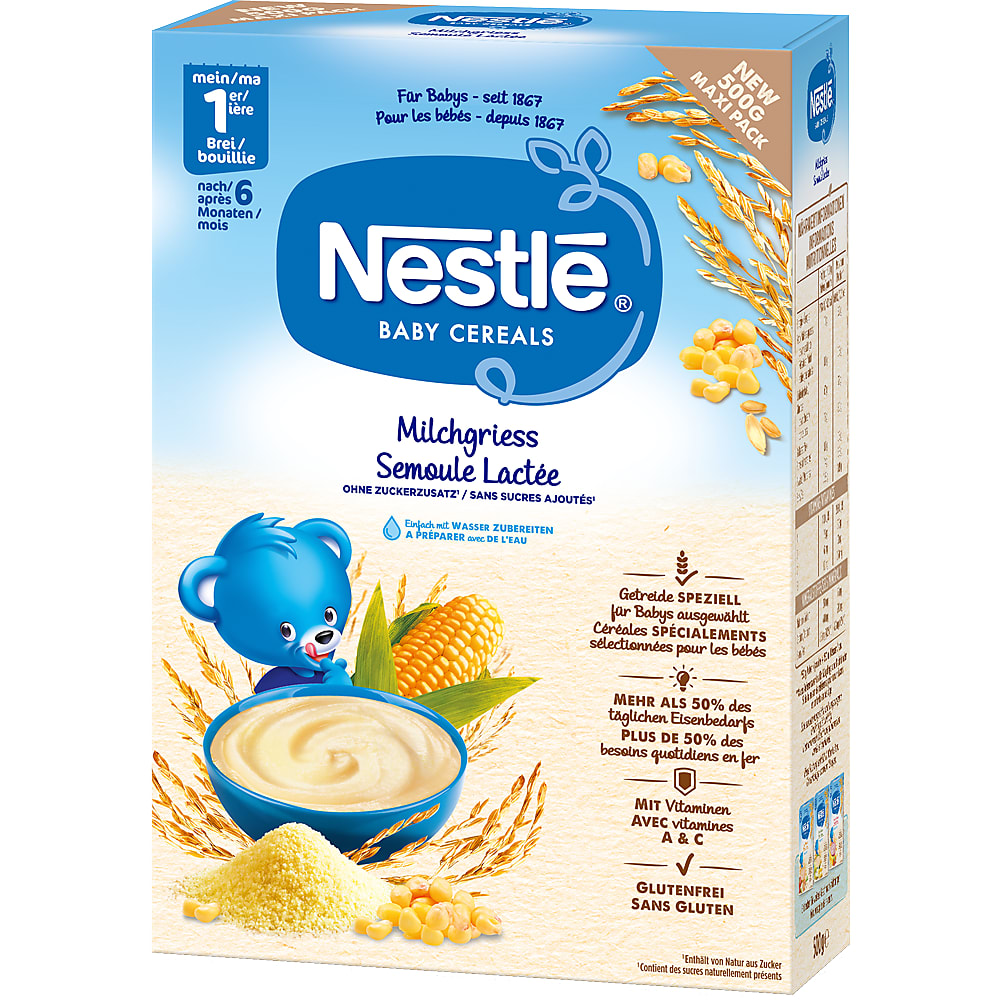 Achat Nestlé Baby Cereals · Céréales semoule lactée · Sans sucres — free download