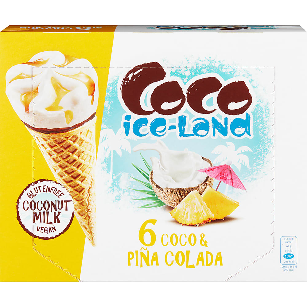 Achat Coco iceLand · de gaufrette avec glace au lait de coco