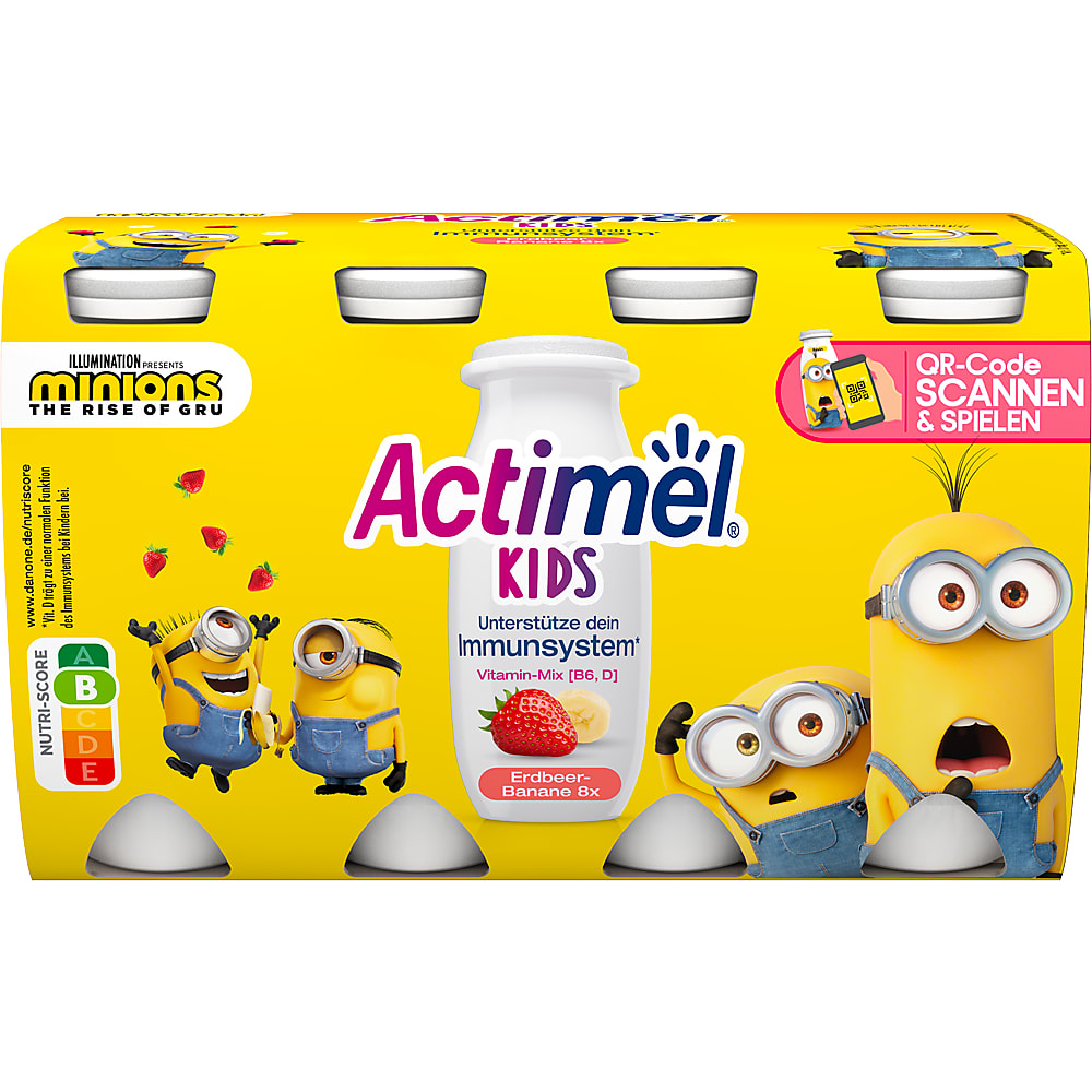 Buy Danone Actimel Kids · yogurt drink · StrawberryBanana • Migros