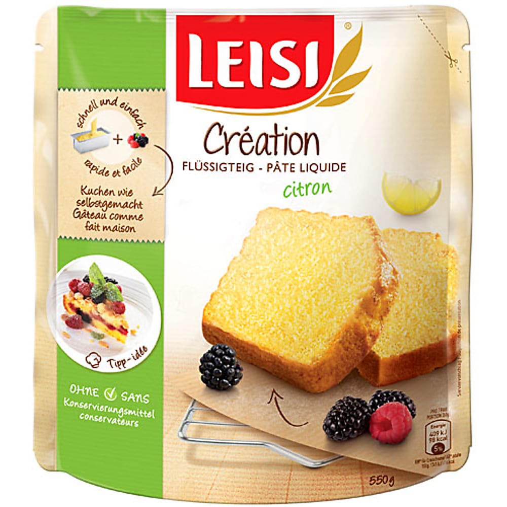 Acquista Leisi Création Dessert · Pâte pour cake toute prête · Citron