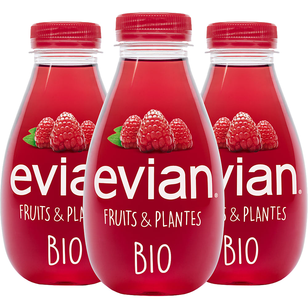 Buy evian Fruit & Plantes · Soft drink with natural evian mineral water