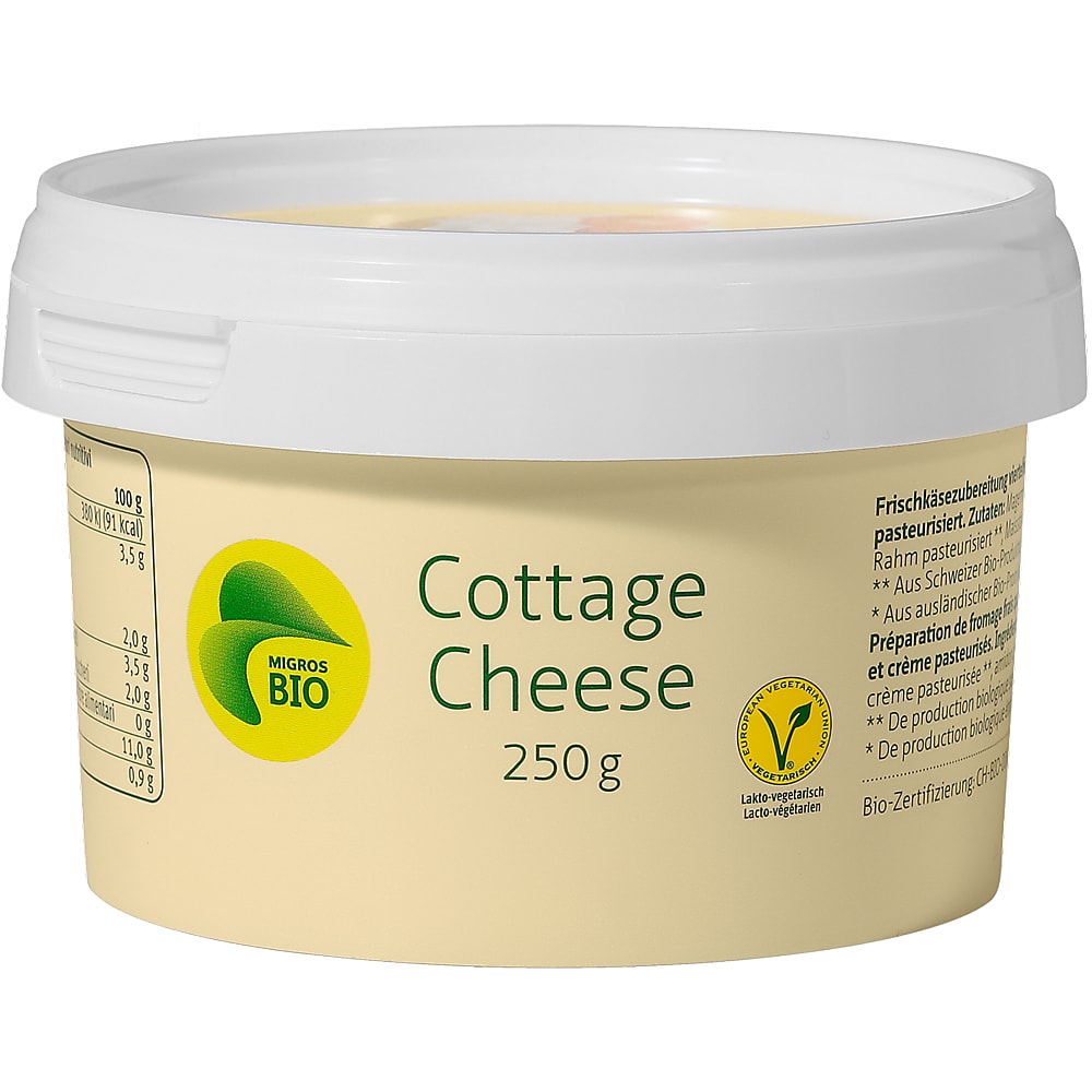 Buy Bio · Cottage Cheese • Migros