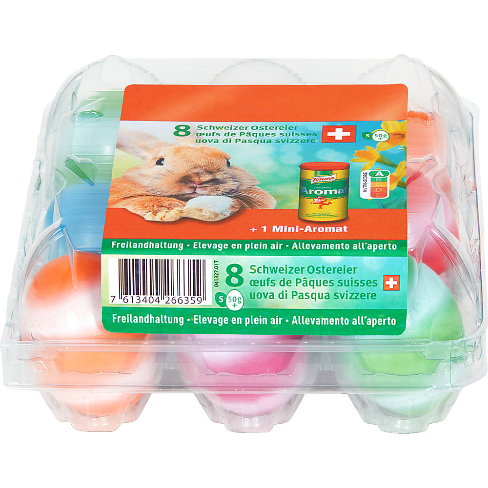 Achat Oeufs de Pâques suisses S · élevage en plein air, 1 MiniAromat • Migros