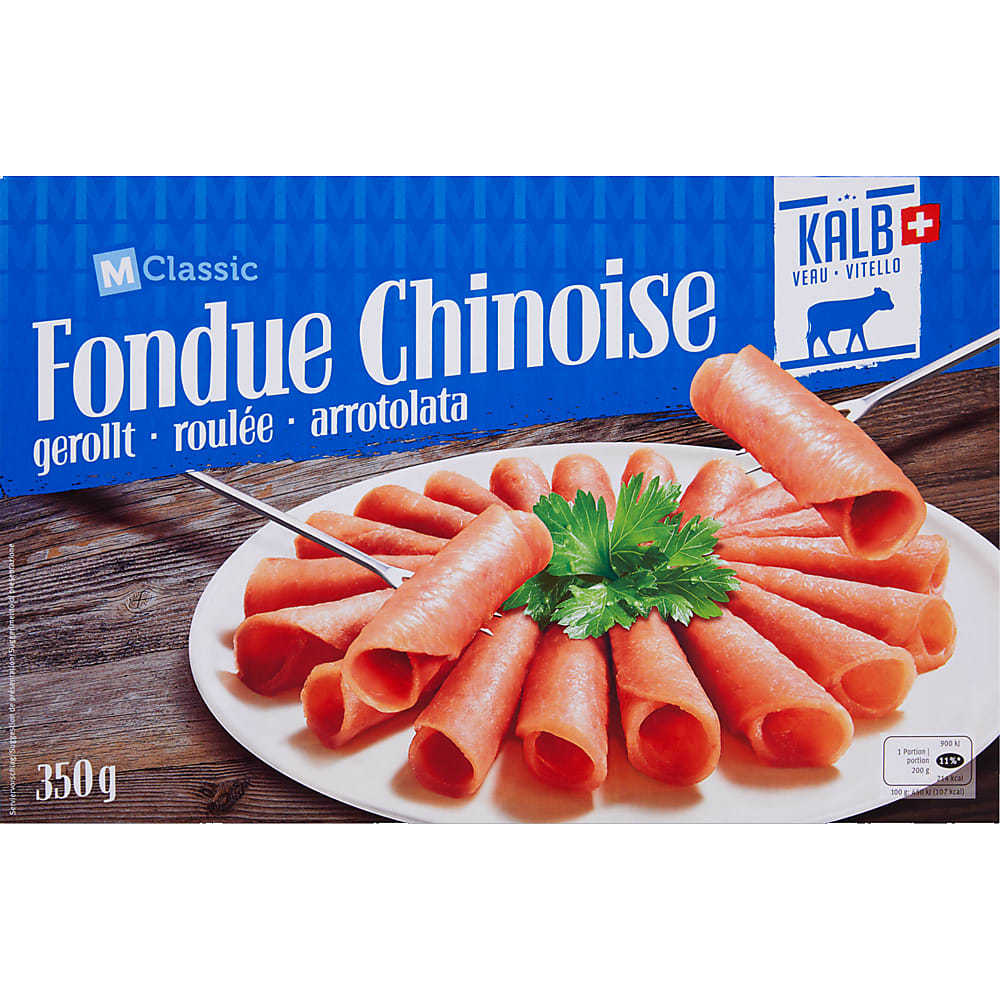Kaufen MClassic · Fondue Chinoise gerollt · Kalb • Migros Online