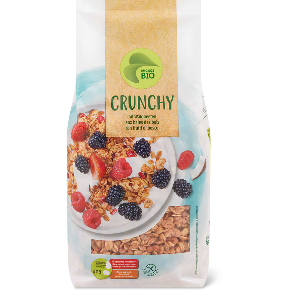Achat Bio aha! · Müesli · avec des baies, sans gluten • Migros Online