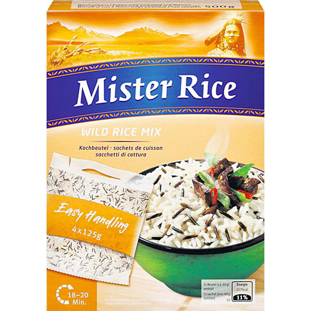 Achat Mister Rice · Riz à grain long · Wild Rice Mix sachets cuisson