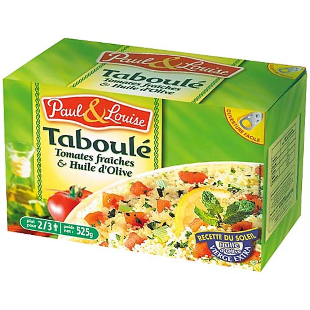 Achat Paul & Louise · Taboulé · Tomates fraîches et huile d'olive