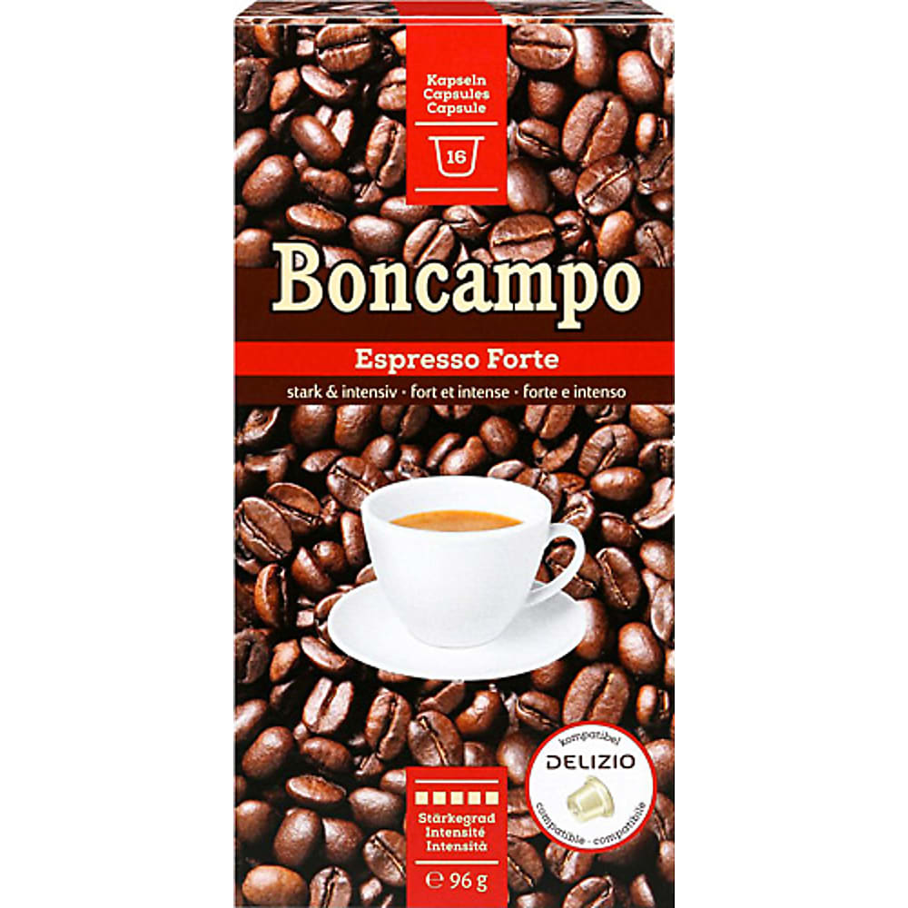 Boncampo · Capsules de café · Espresso Forte, compatible système ...