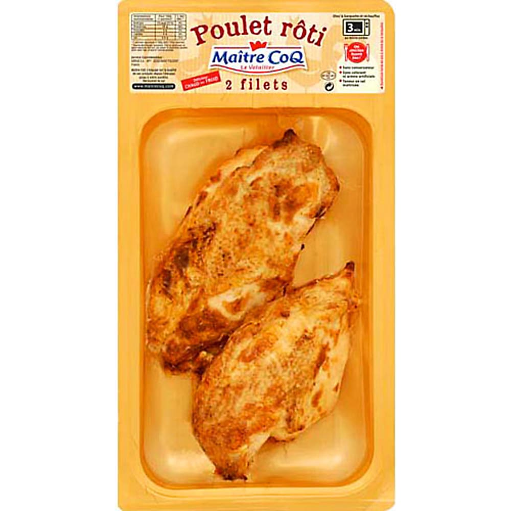 Maître Coq Le Volailler · Poulet rôti · 2 Filets cuits • Migros