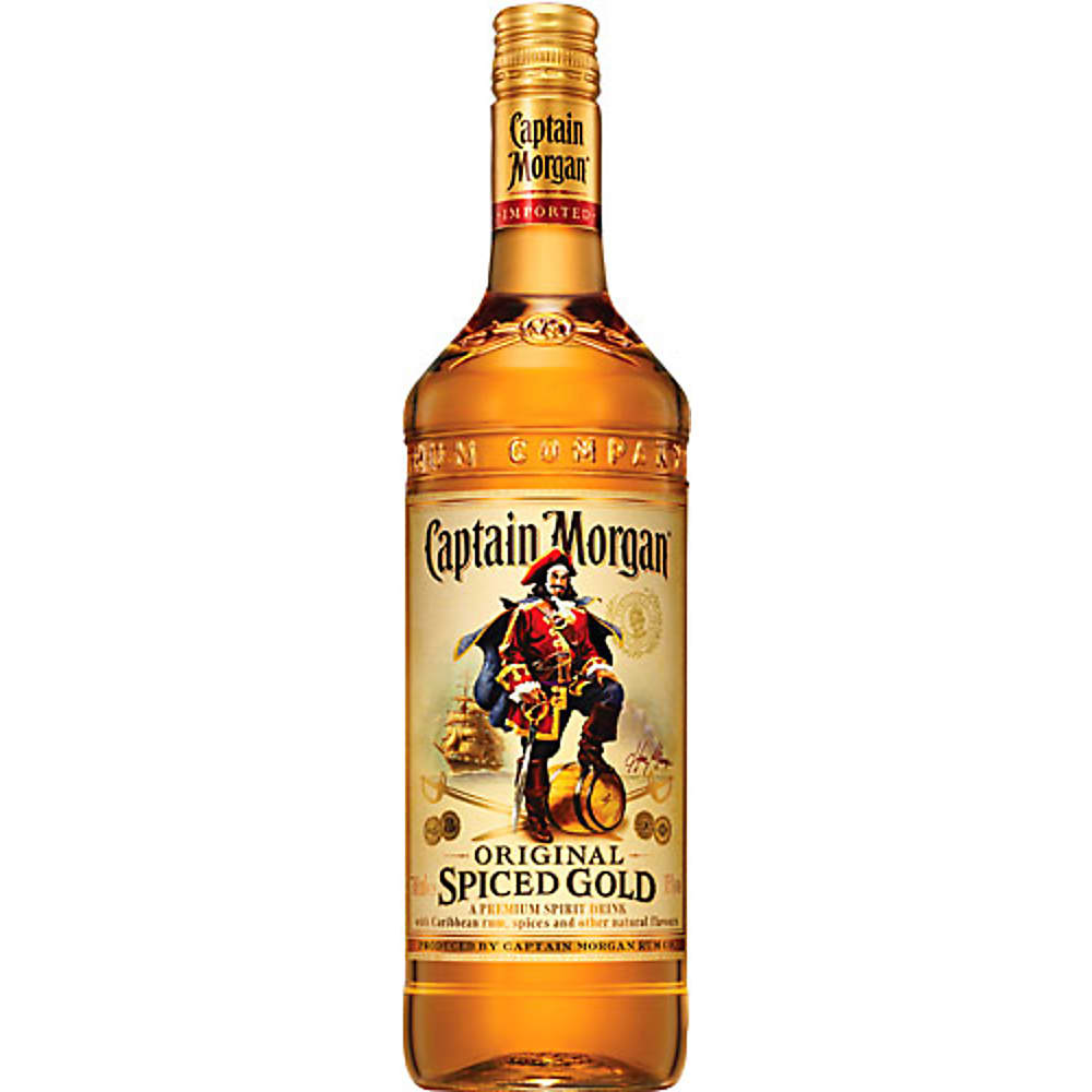 Lot de 4 bouteilles Captain Morgan - Original Spiced Gold