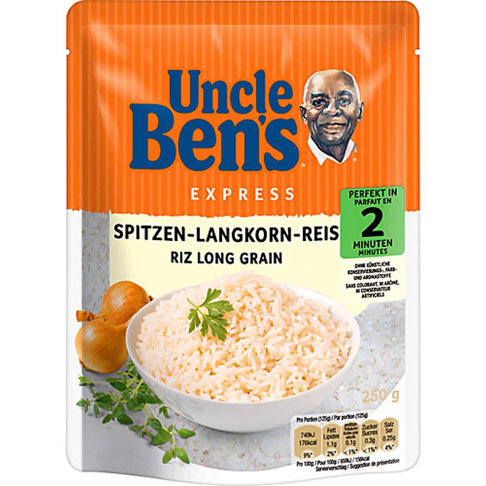 Achat Uncle Ben's Express · Riz précuit à la vapeur · Long Grain • Migros