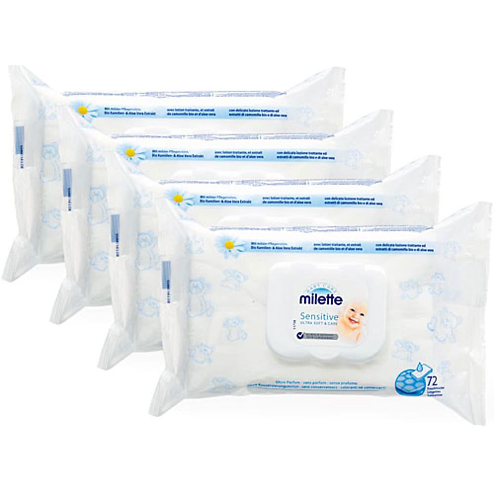Milette Baby Care · Baby cleaning cotton pads · 100% cotton