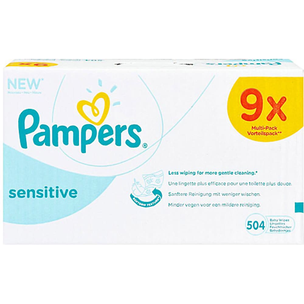 Pampers sensitive · Wet wipes · mega pack • Migros