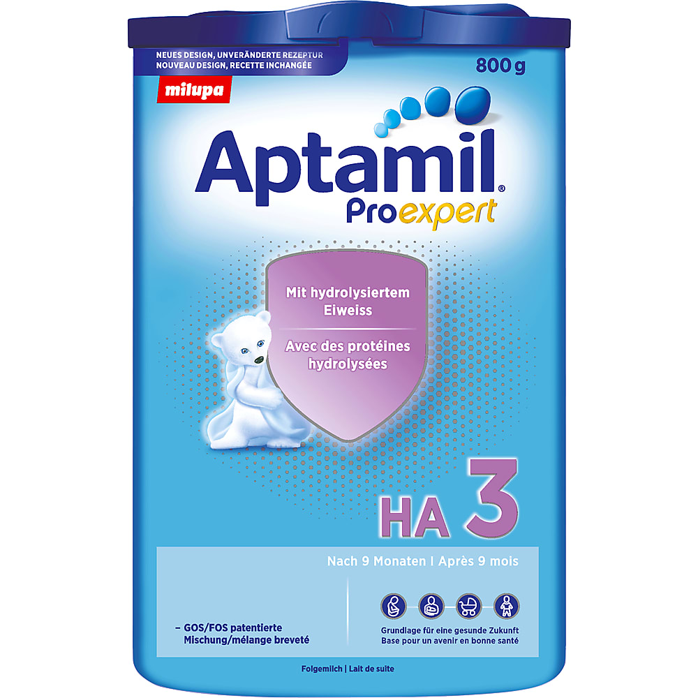 Buy Aptamil HA 3 · Lait de suite avec protéines hydrolysées, après