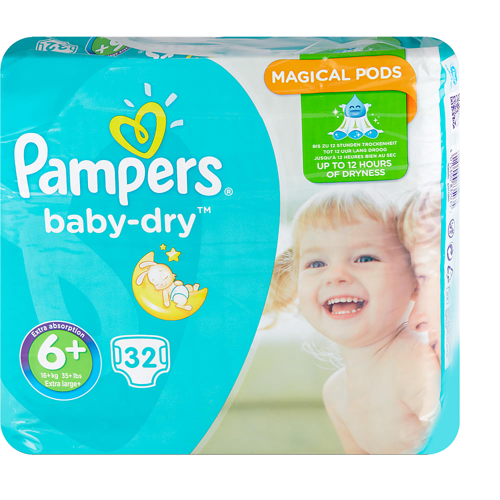 Achat Pampers Baby Dry · Couches · Taille 8 - 17+ kg • Migros