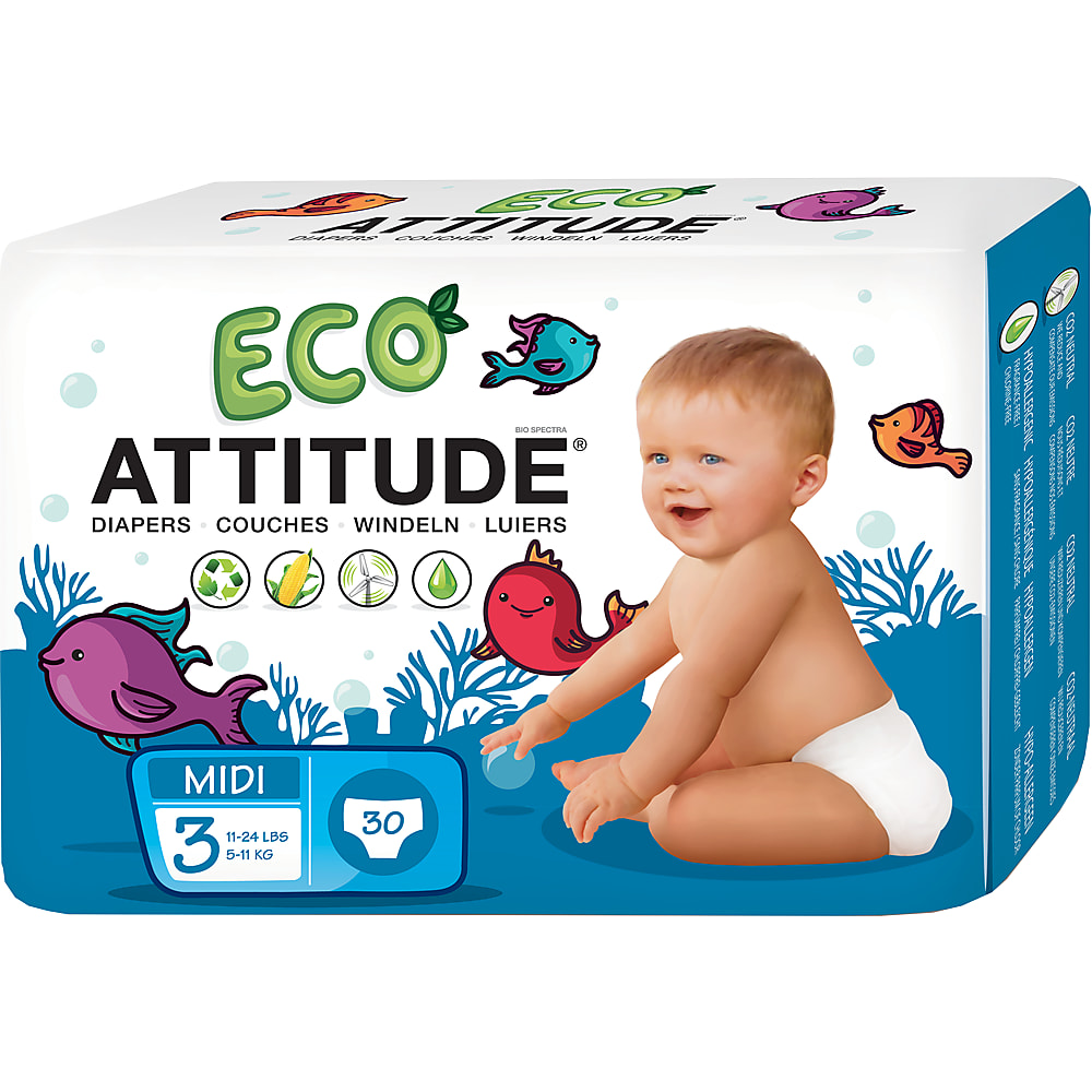 Kaufen Attitude · Eco · Gewicht kg Windeln • 5-11 3. Grösse Migros