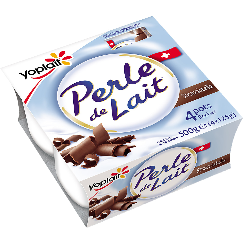 Yaourt Perle de Lait Chocolat X 4 Yoplait - Super U, Hyper U, U