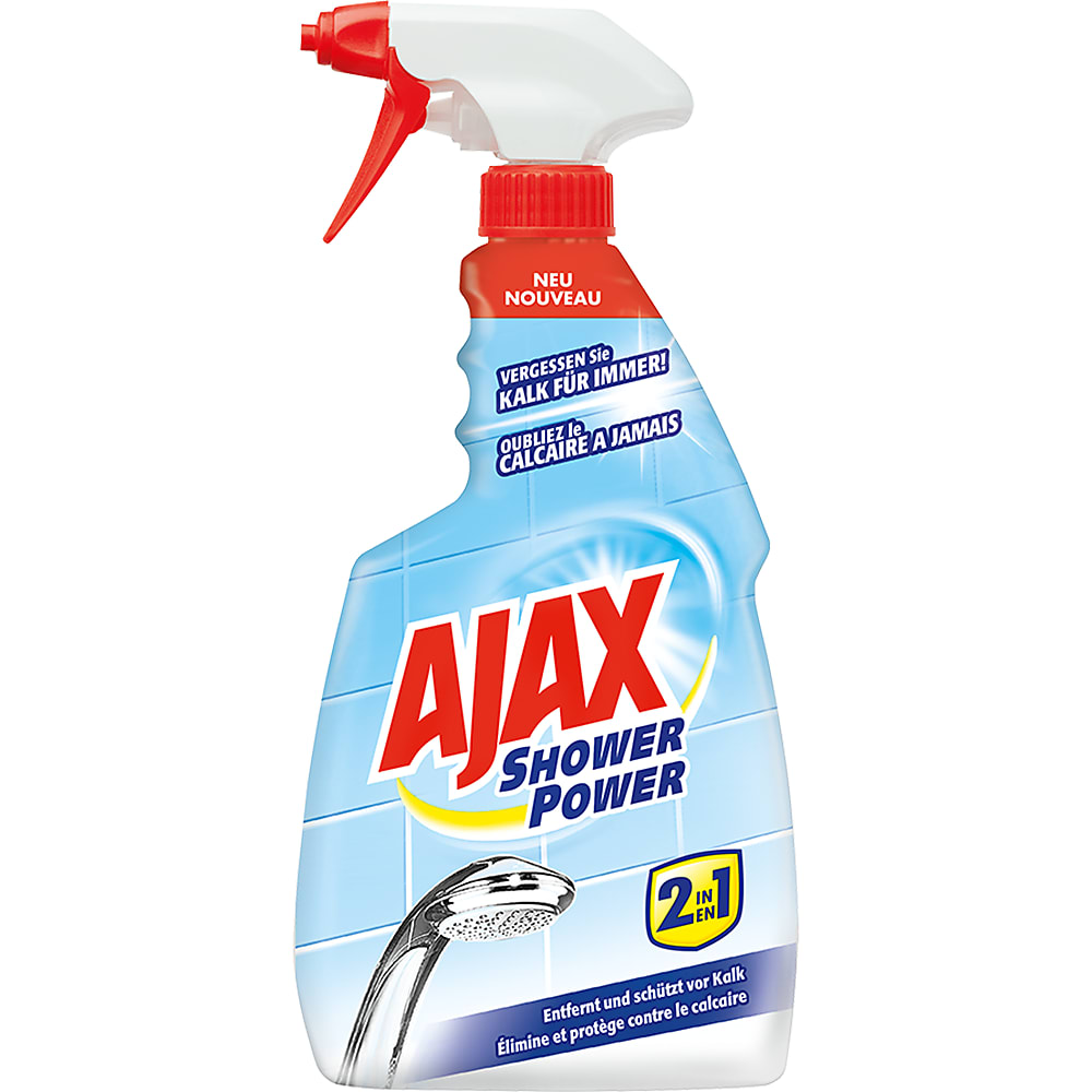 Ajax Shower Power · Duschreiniger · für Dusche, Duschkopf, Bad, Plättli
