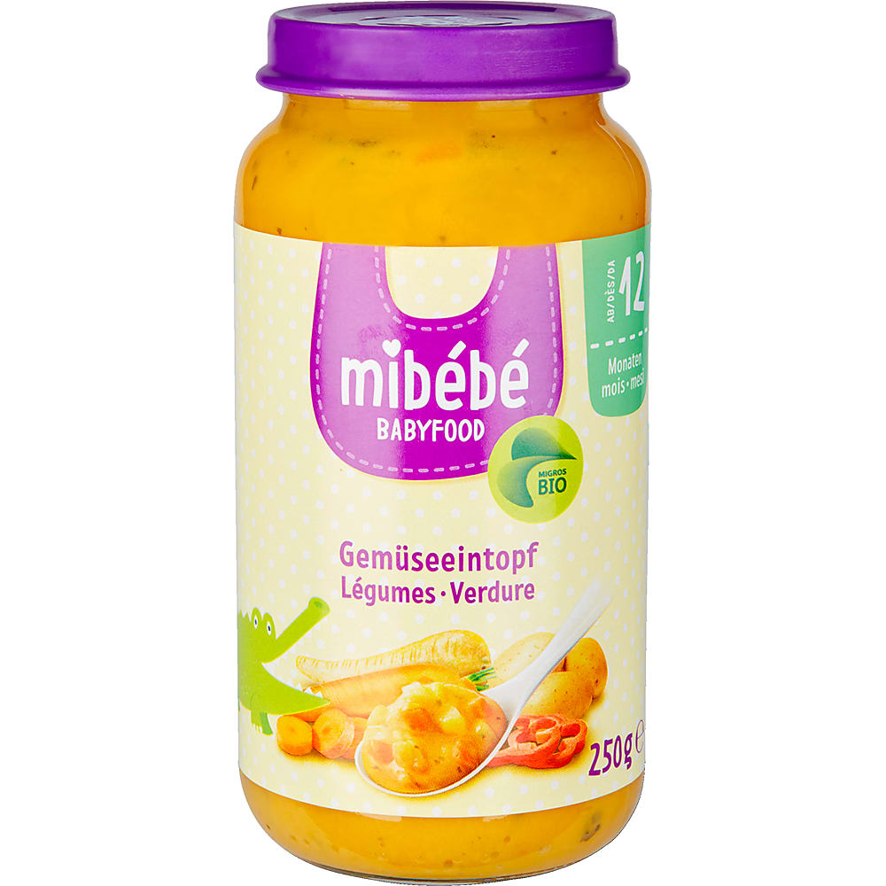 Acquista Mibébé Bio Babyfood · Preparazione con verdure e latte