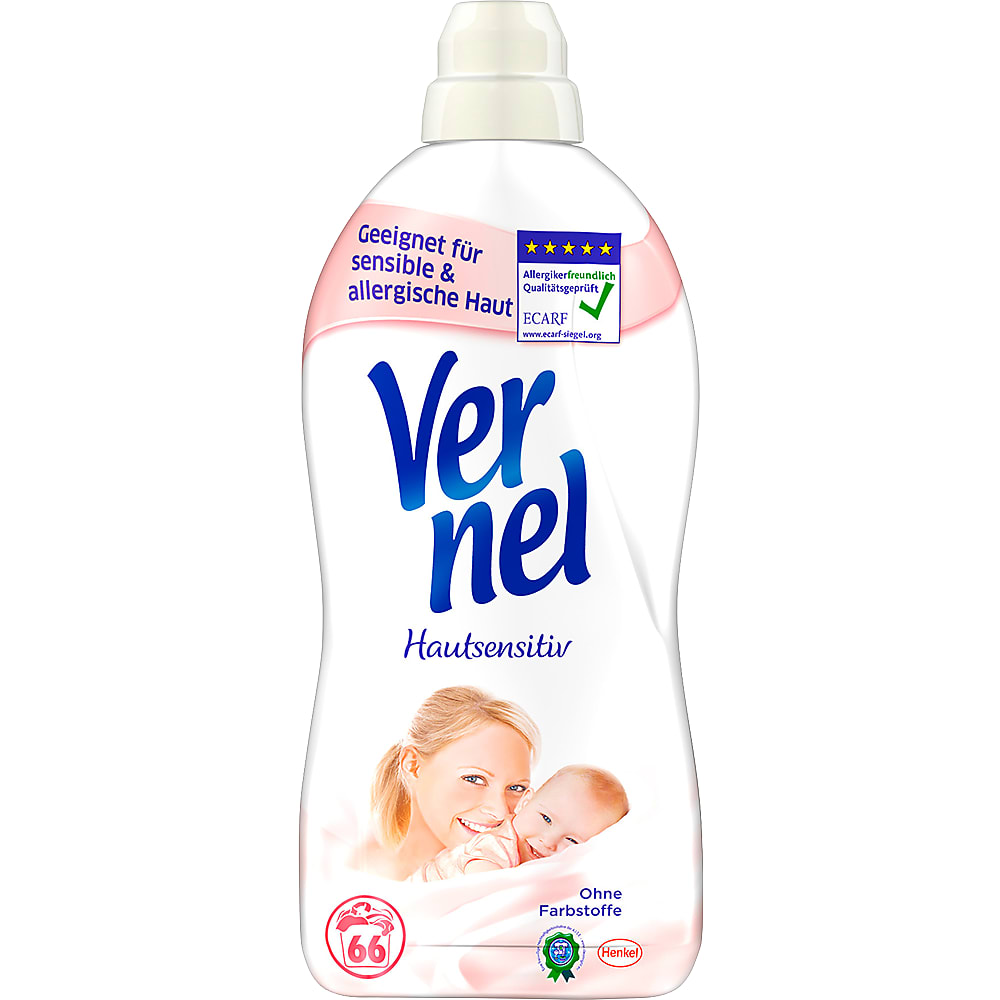 Vernel · Adoucissant concentré · Sensitive • Migros