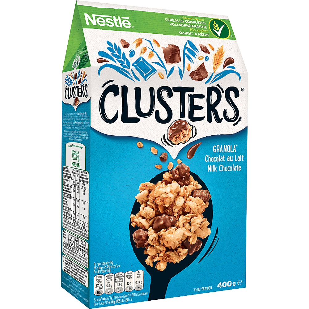 Nestlé Clusters · Granola · Au chocolat au Lait • Migros