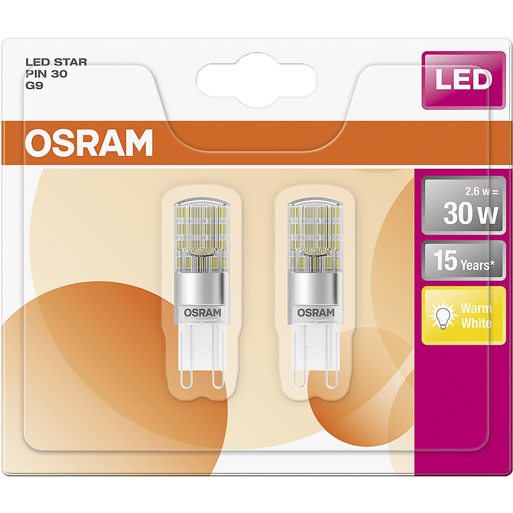 Osram LED STAR Lamp PIN 30 30W G9 Clear Warm White Migros