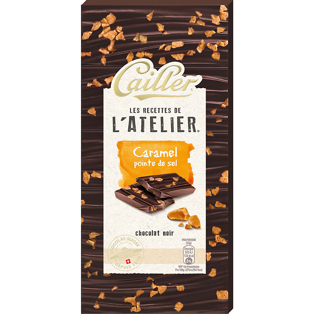 Barre Et Tablette De Chocolat - Recettes L Atelier Noir Caramel
