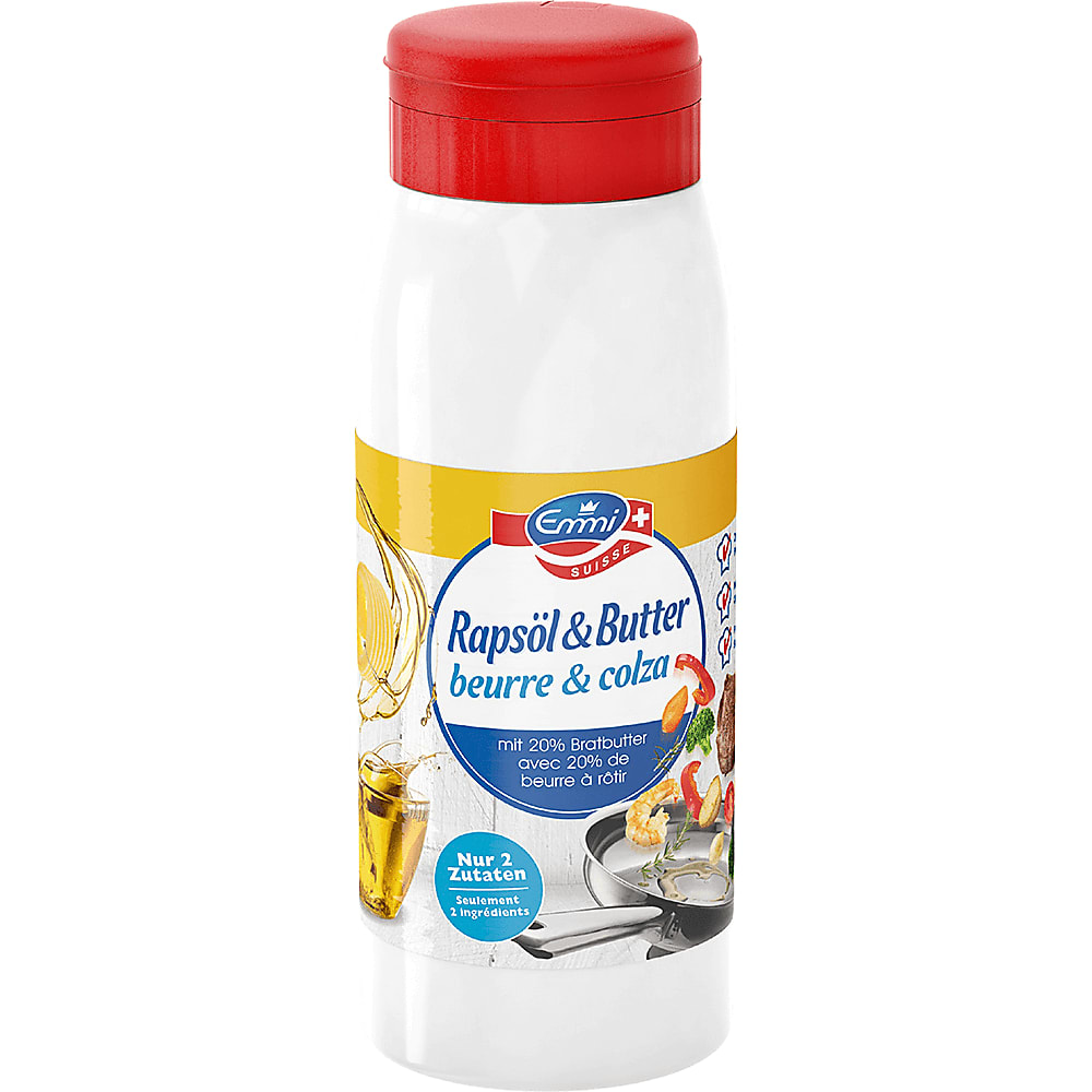 Migros Rapsöl Emmi · Rapsöl & Butter · mit 20% Bratbutter • Migros