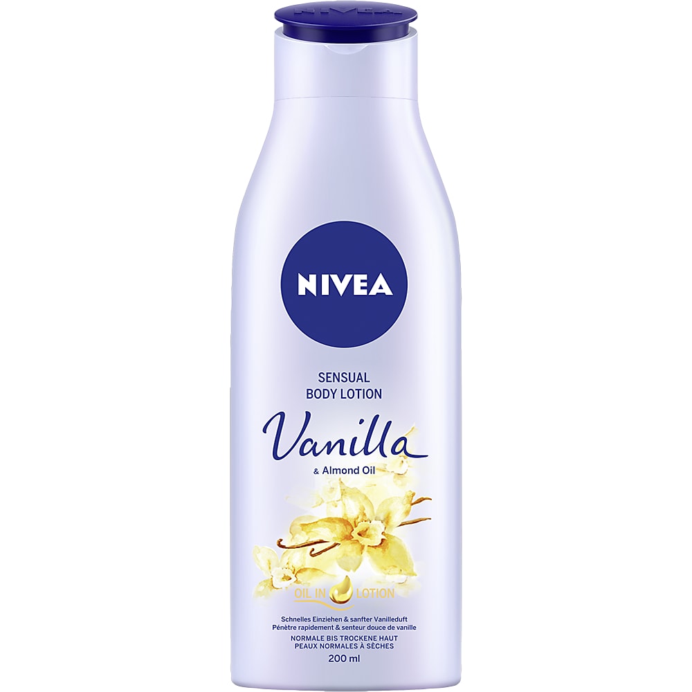 Nivea Sensual · Body Lotion · Vanilla & Almond Oil • Migros