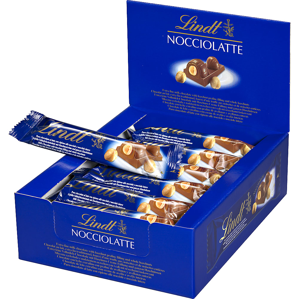 Lindt Nocciolatte Milk chocolate with hazelnut filling and whole