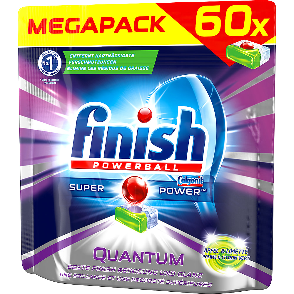 Tablettes Pour Lave-vaisselle Finish Quantum Max Shine & Protect, Paq