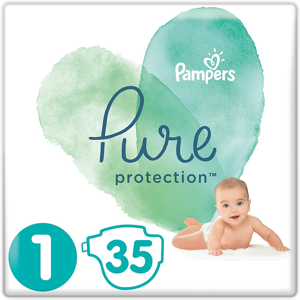 Couches jetables pour bébé Pampers Pure Protection - Taille 0