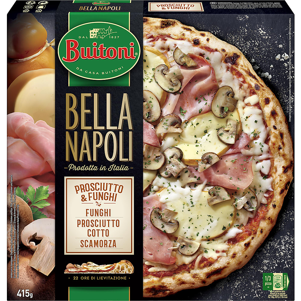Acquista Buitoni Bella Napoli · Pizza · Prosciutto & Funghi • Migros