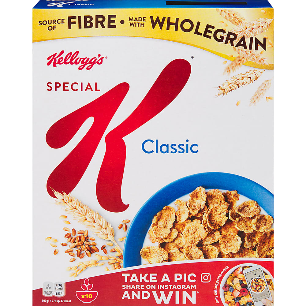 Kellogg #39 s Corn Flakes · Pétales de riz blé complet et orge · Classic