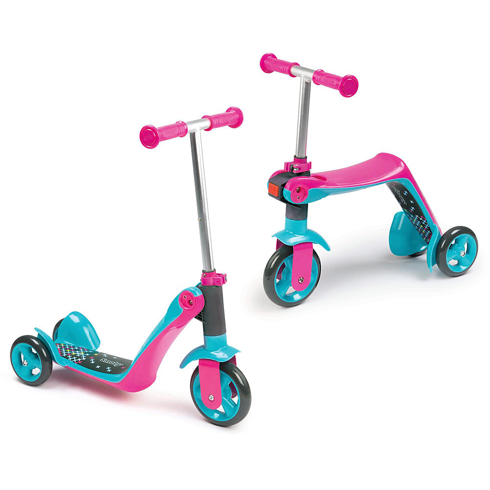 Smoby reversible 2 in best sale 1 scooter pink