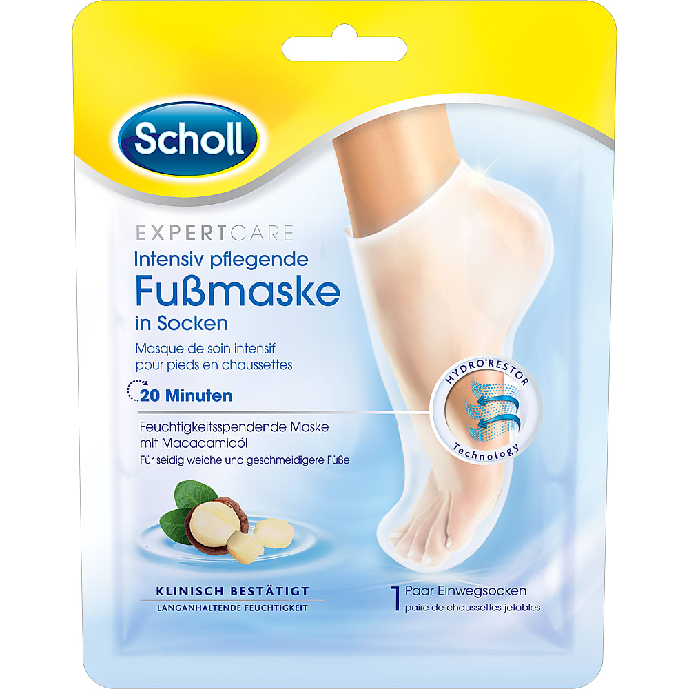 Kaufen Scholl Expert Care · Intensiv pflegende Fussmaske · In Socken - mit  Macadamiaöl • Migros