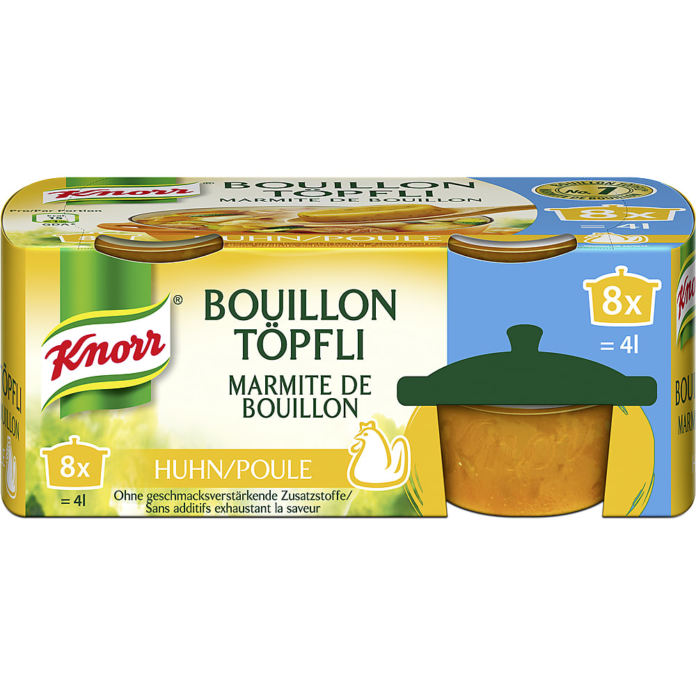 Knorr · Marmite de Bouillon · Poule • Migros