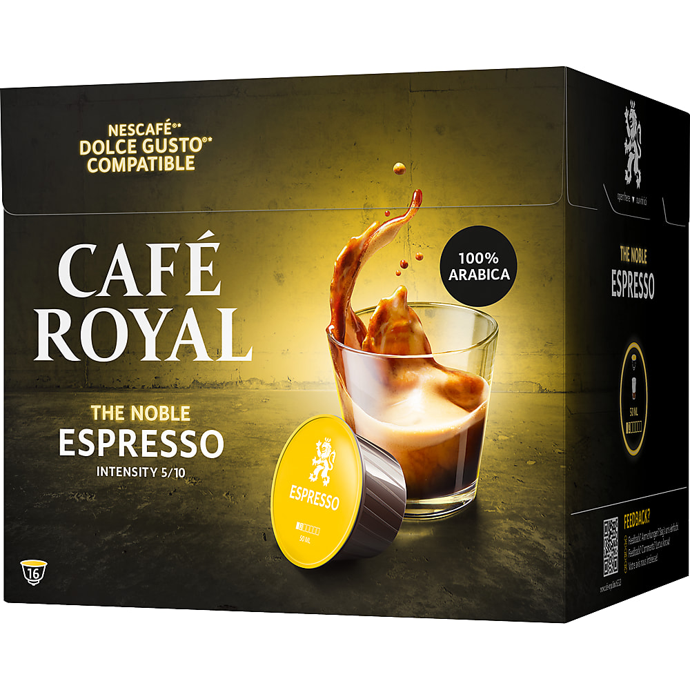 Achat CoffeeB By Café Royal · balles de café · Espresso. Intensité: 6/10 •  Migros