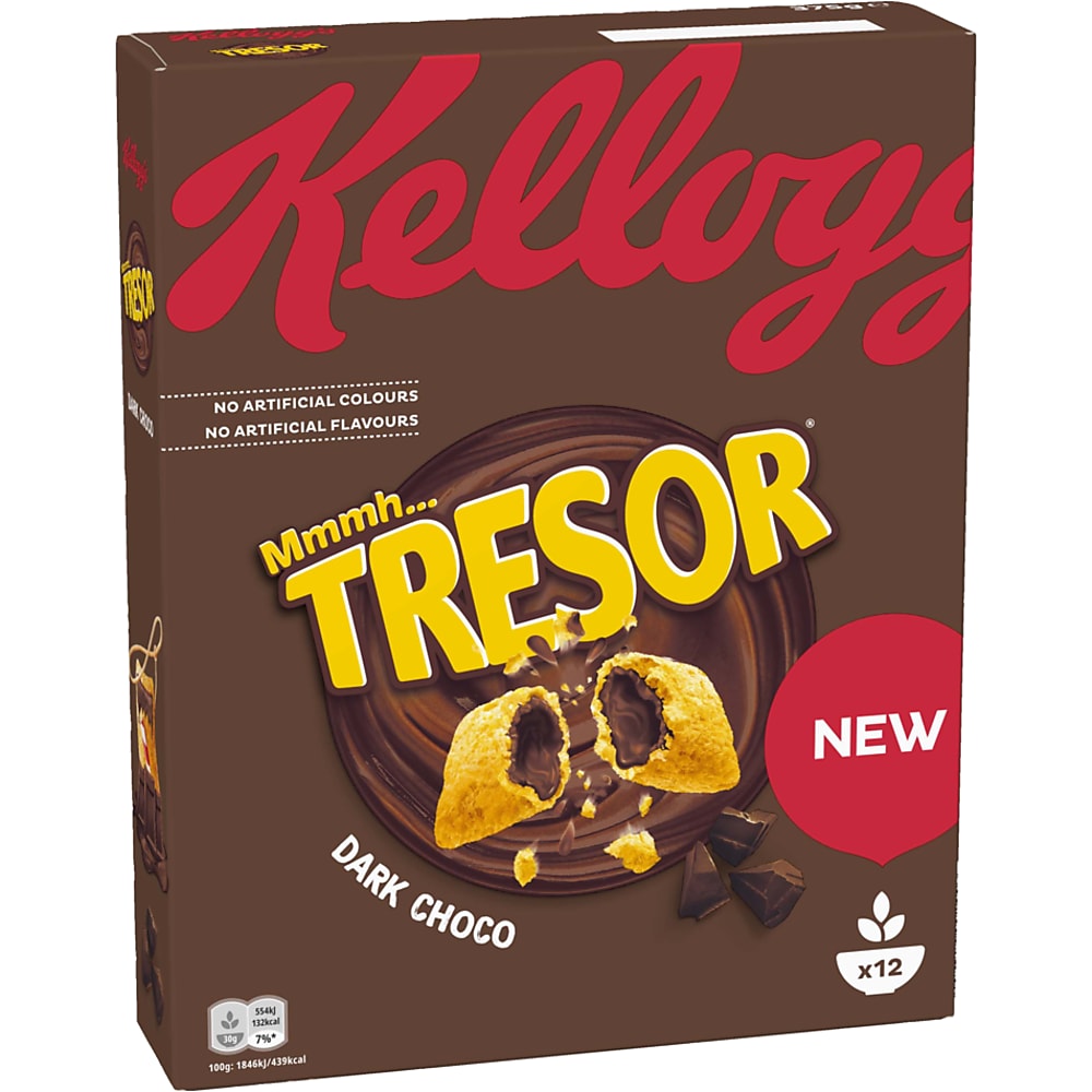 Calories et les Faits Nutritives pour Kellogg's Trésor Chocolat Noisette