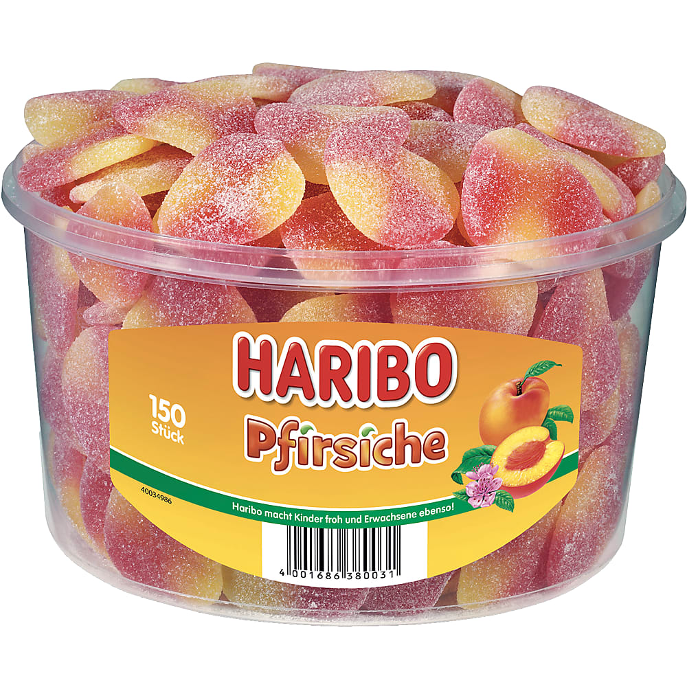 Haribo · Fruit jellies · sour peach • Migros
