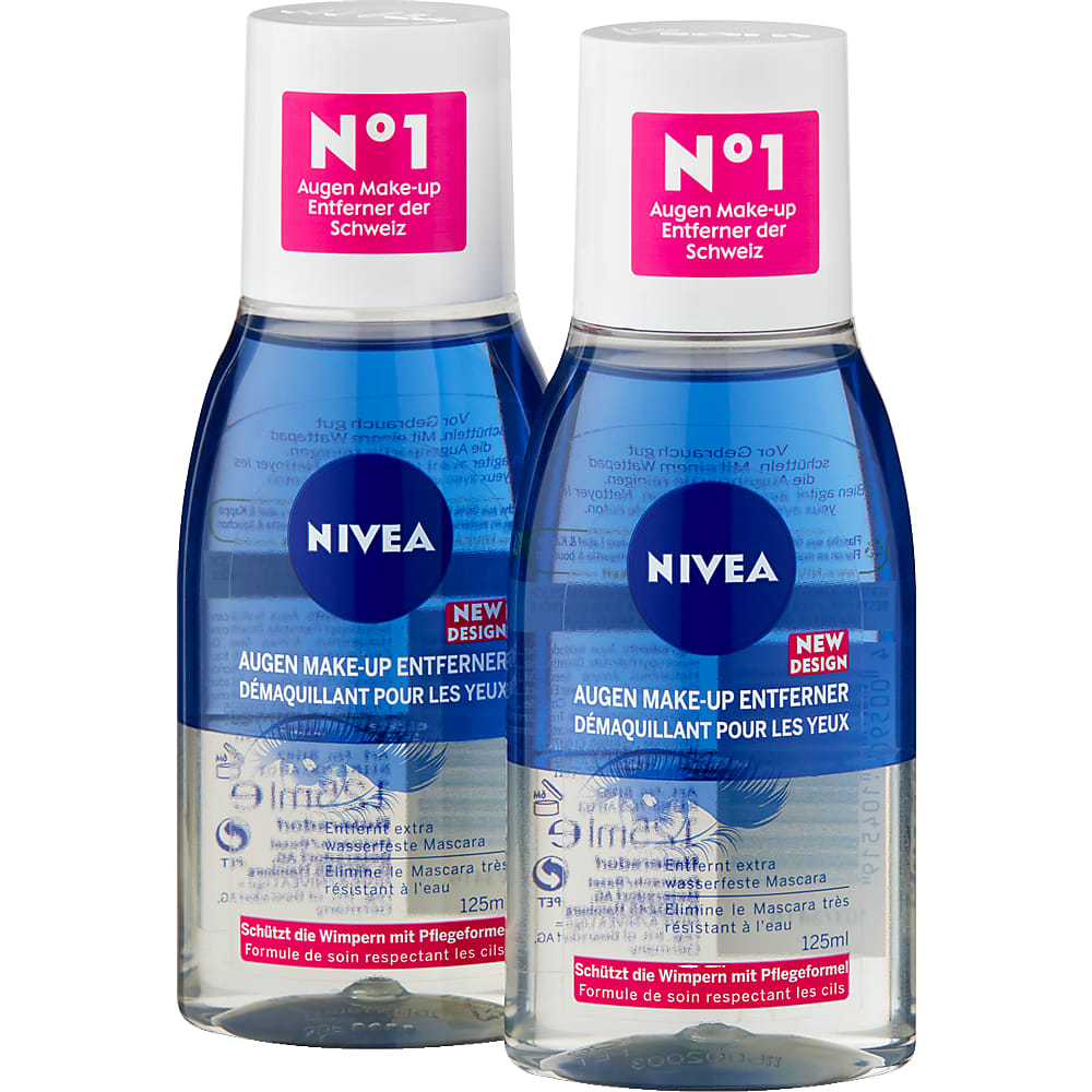 Nivea · Eye makeup remover · Cornflower extract • Migros