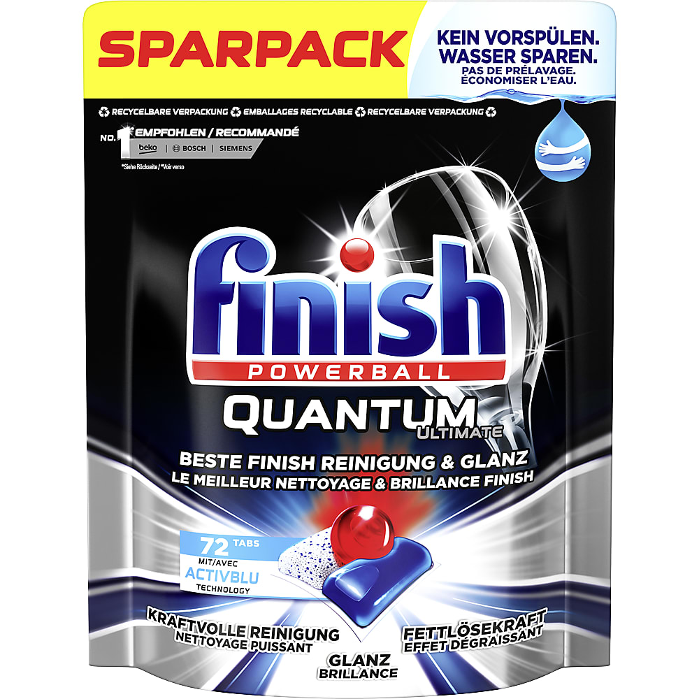 Finish Quantum · Dishwasher tabs · Ultimate • Migros