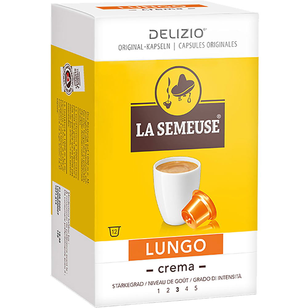 Achat Delizio La Semeuse · Capsules de café · Lungo Crema, système Delizio  • Migros