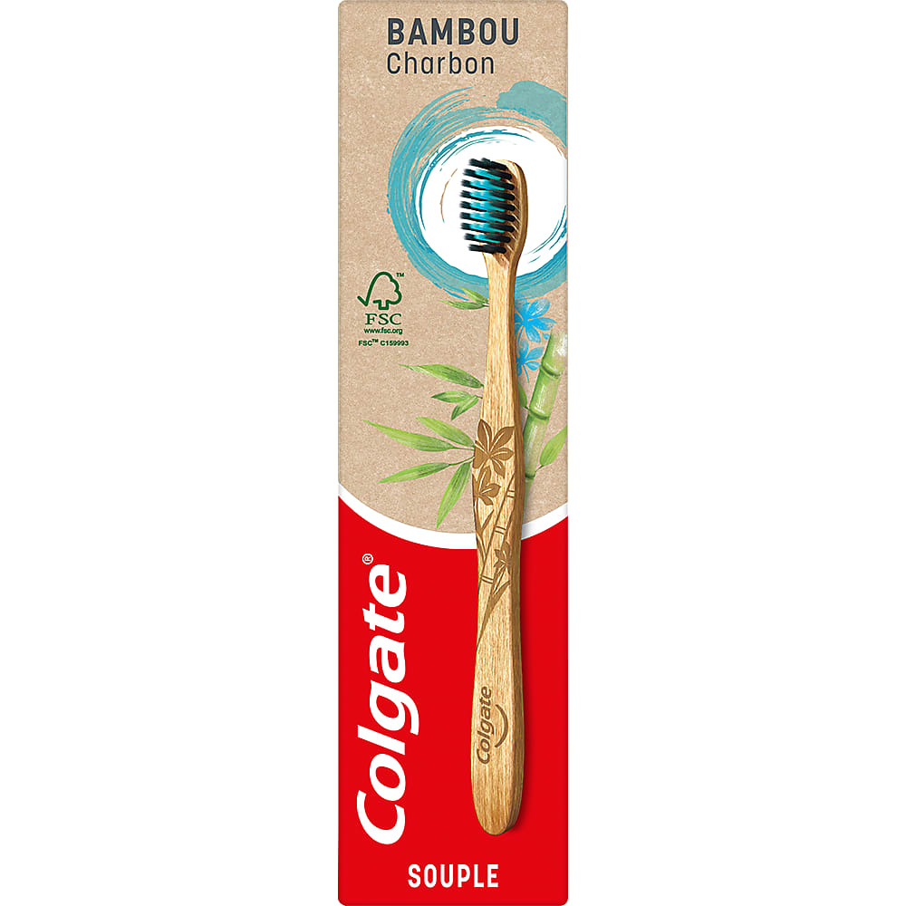 Acquista Colgate Bamboo · Spazzolino · Soft - Carbone attivo - Fatto di  bambù sostenibile • Migros